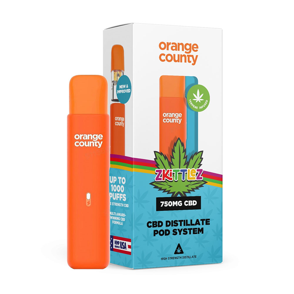 Orange County CBD 1000 Puffs Distillate Pod Device