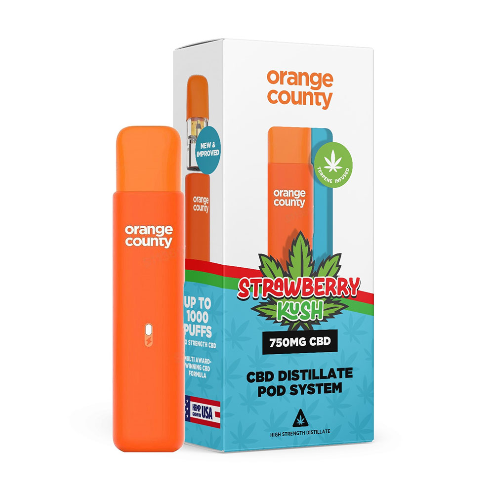 Orange County CBD 1000 Puffs Distillate Pod Device