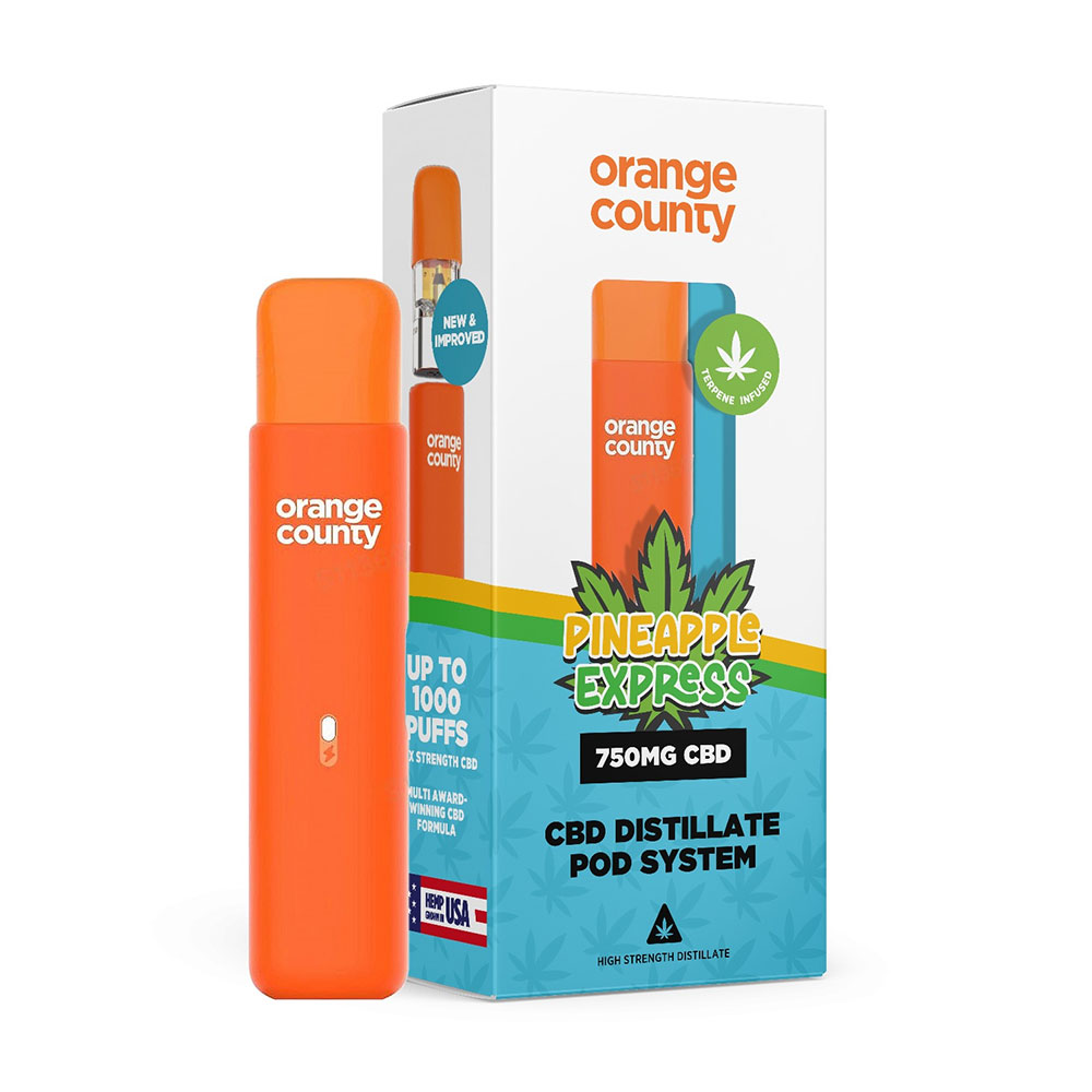 Orange County CBD 1000 Puffs Distillate Pod Device