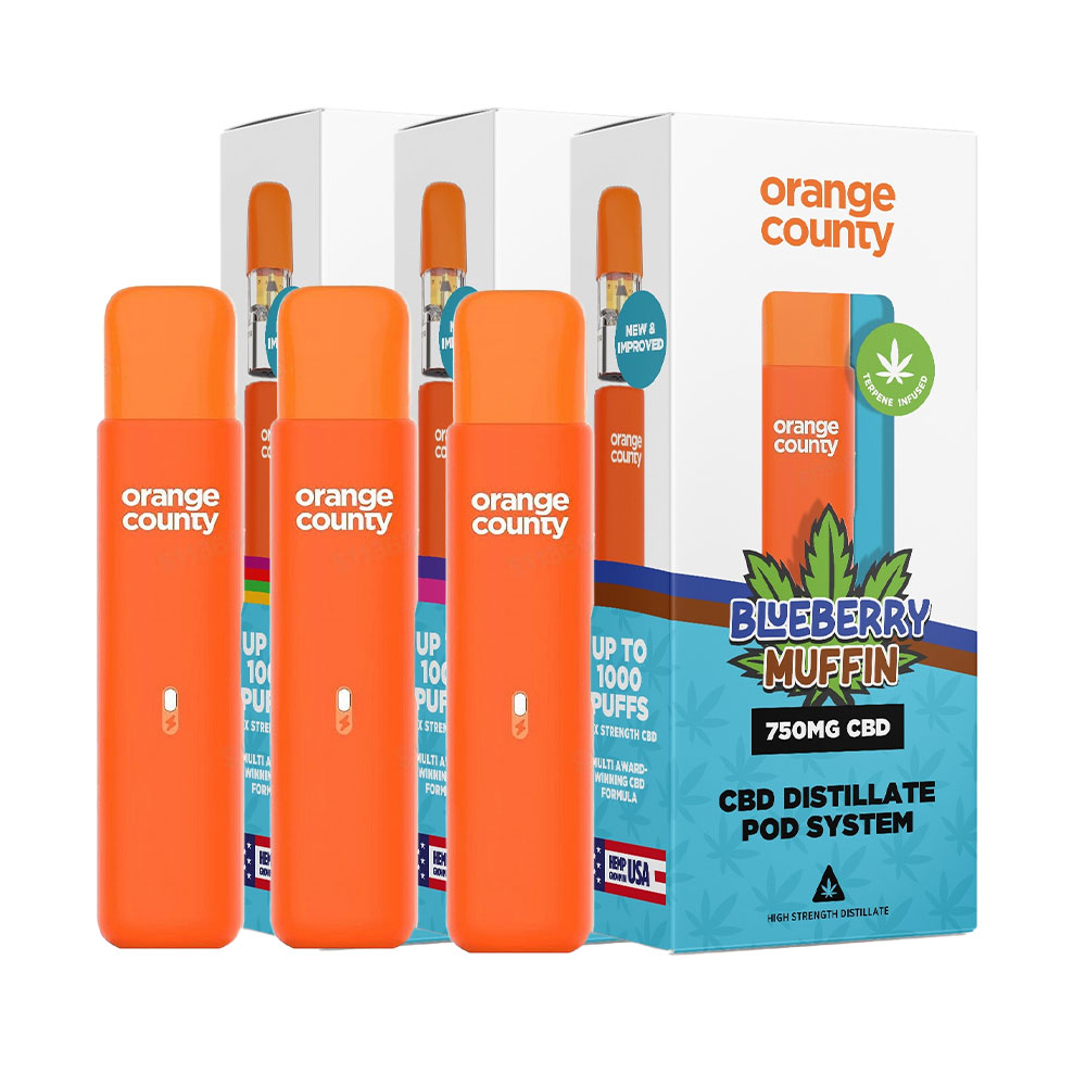 Orange County CBD 1000 Puffs Distillate Pod Device