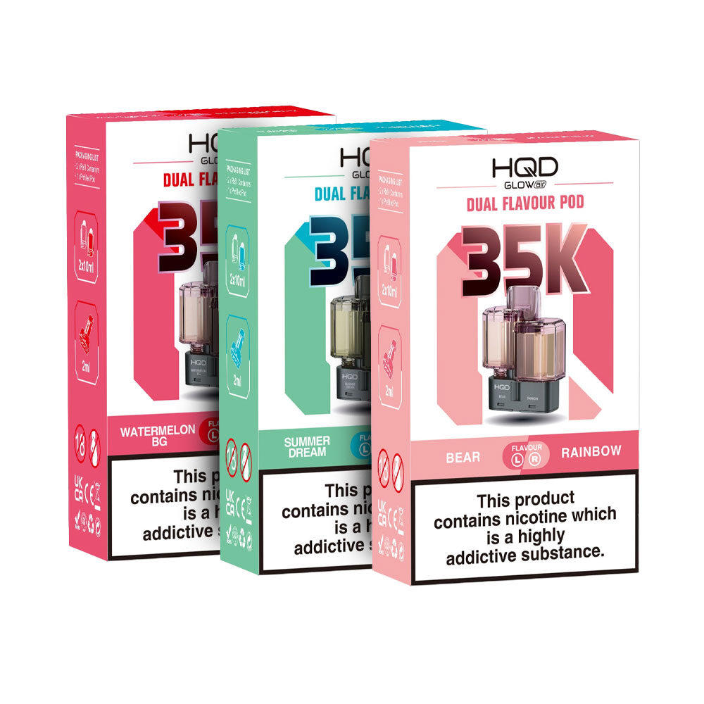 HQD Glow Air 35K 2-in-1 Prefilled Pods