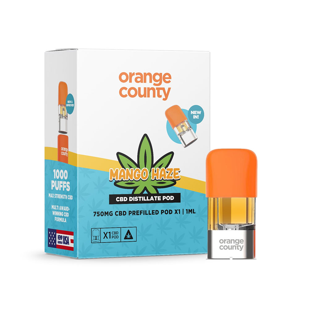 Orange County CBD 1000 Puffs Distillate Pods