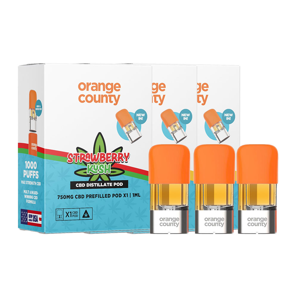Orange County CBD 1000 Puffs Distillate Pods