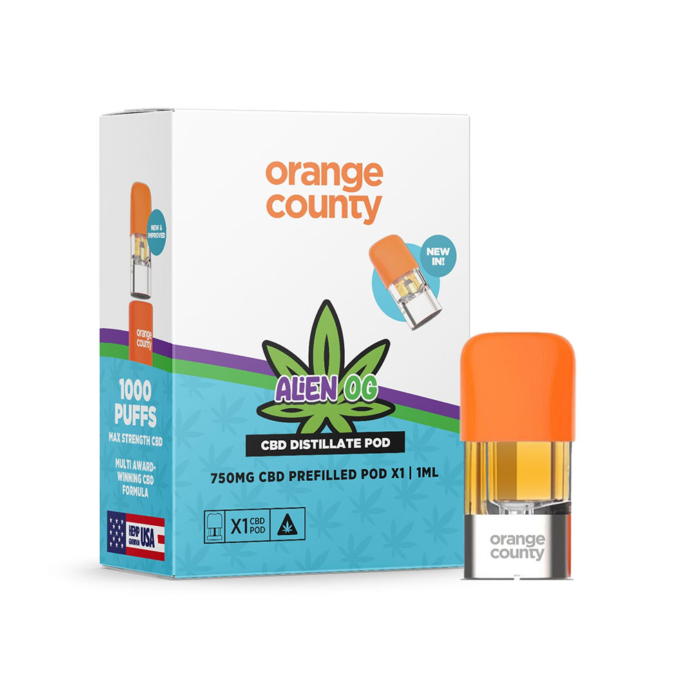 Orange County CBD 1000 Puffs Distillate Pods