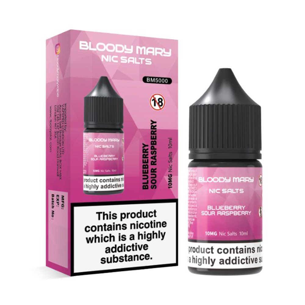 Bloody Mary 10ml Nic Salts Eliquid (Pack Of 10)