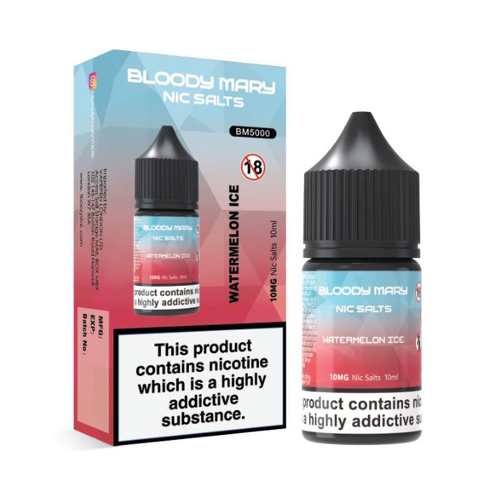 Bloody Mary 10ml Nic Salts Eliquid (Pack Of 10)