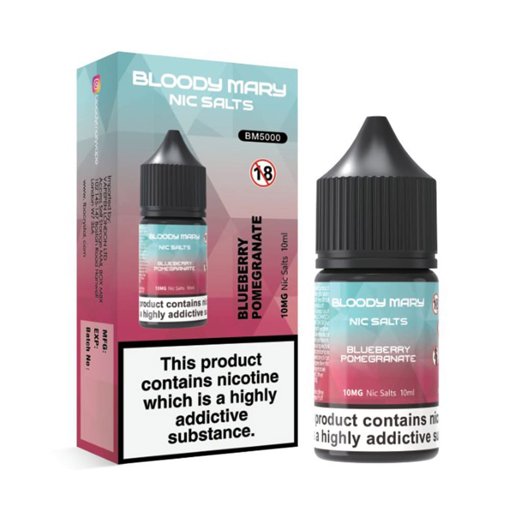 Bloody Mary 10ml Nic Salts Eliquid (Pack Of 10)