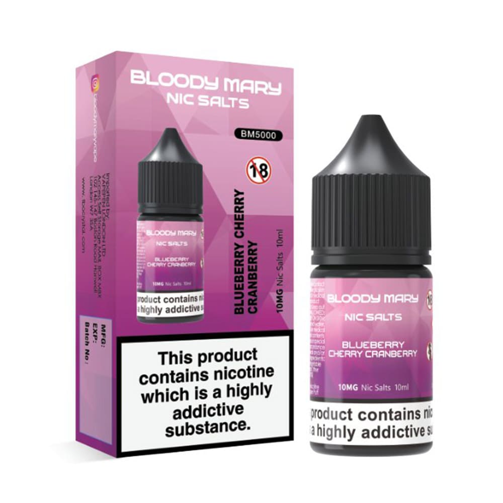 Bloody Mary 10ml Nic Salts Eliquid (Pack Of 10)