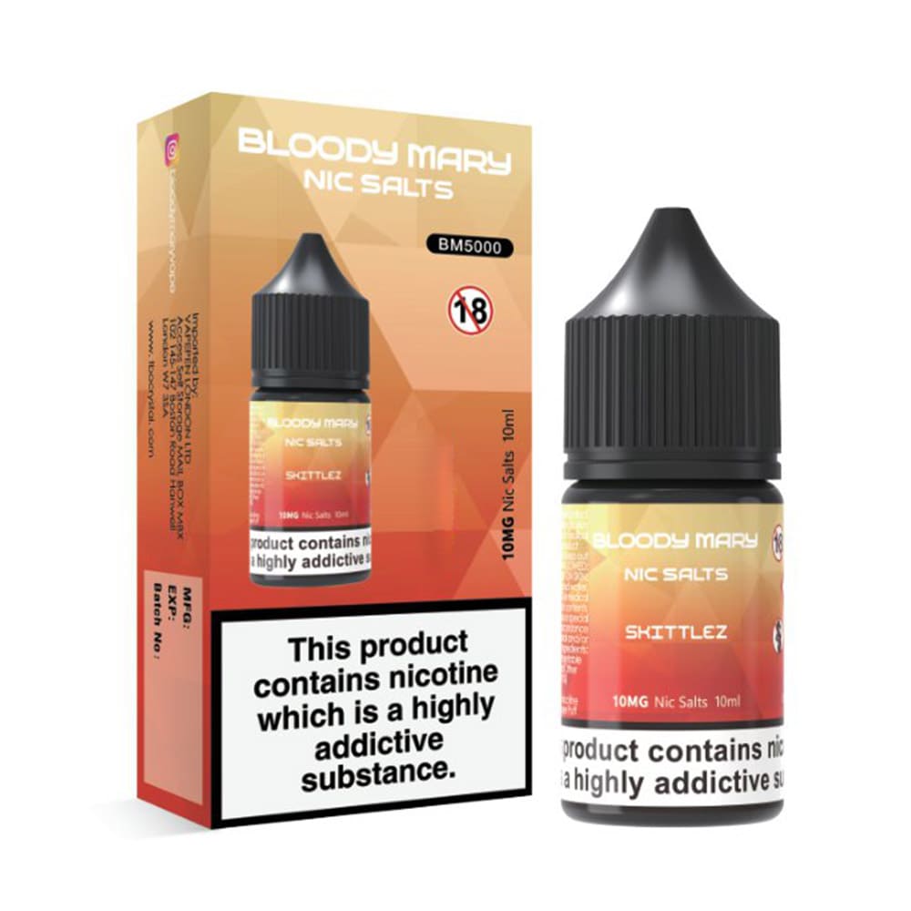 Bloody Mary 10ml Nic Salts Eliquid (Pack Of 10)