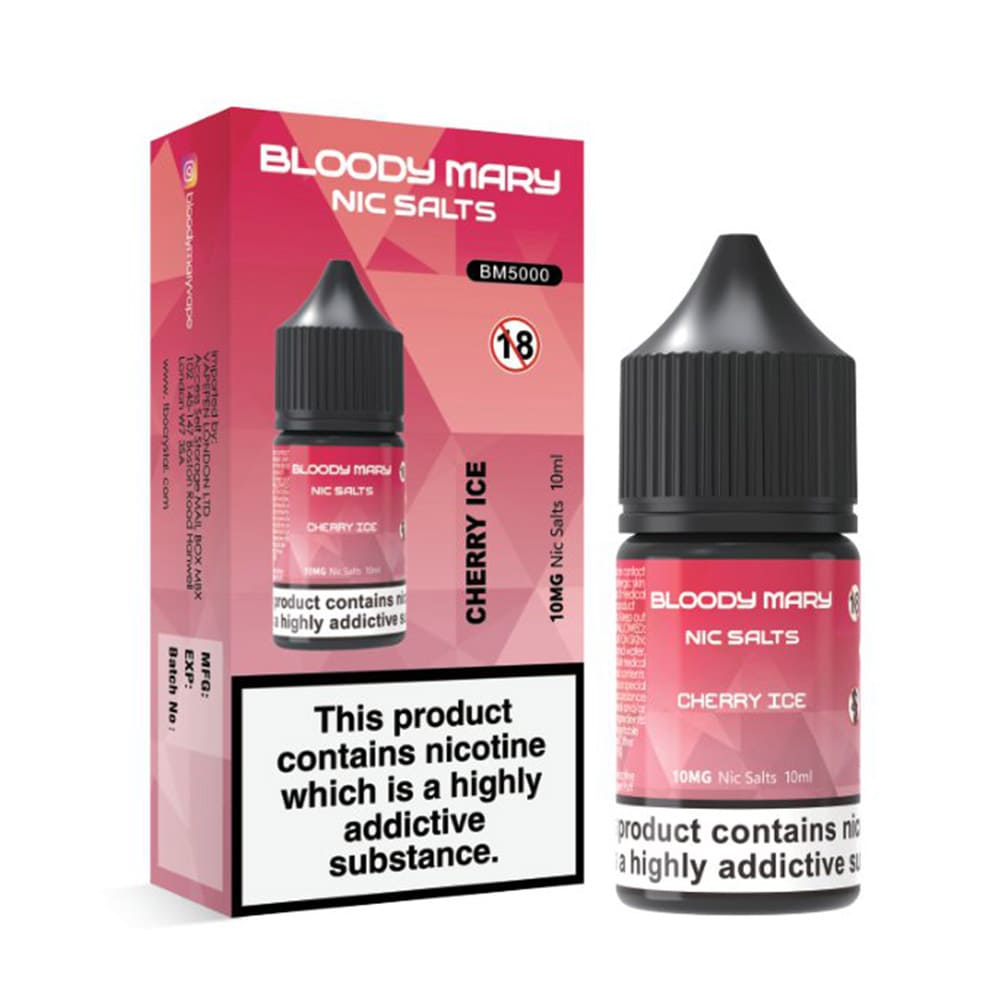 Bloody Mary 10ml Nic Salts Eliquid (Pack Of 10)