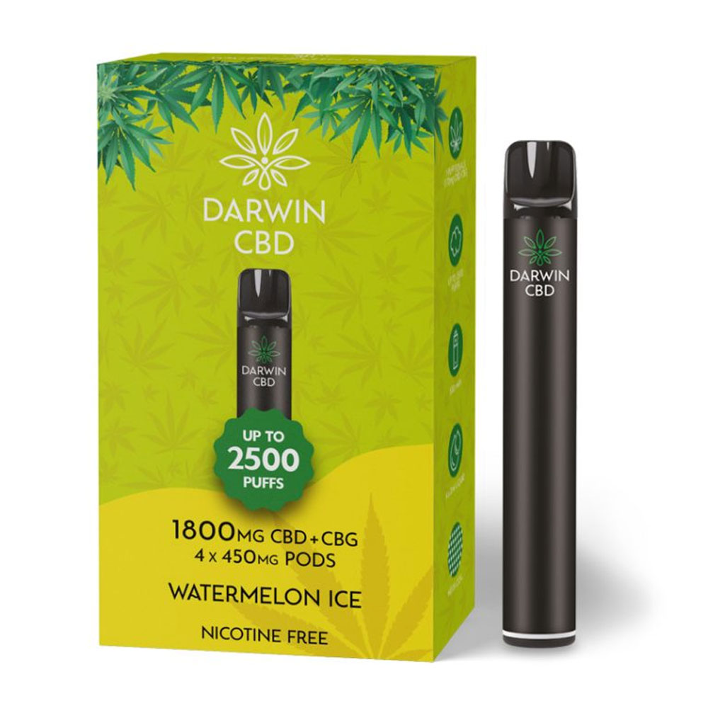 Darwin CBD 2500 Puff Prefilled Pod Kit - 1800mg