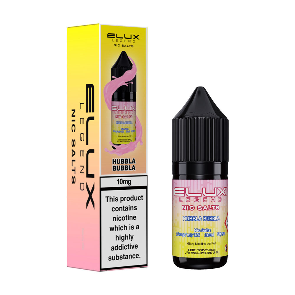 Hubbla Bubbla Elux Legend 10ml Nic Salt E Liquid