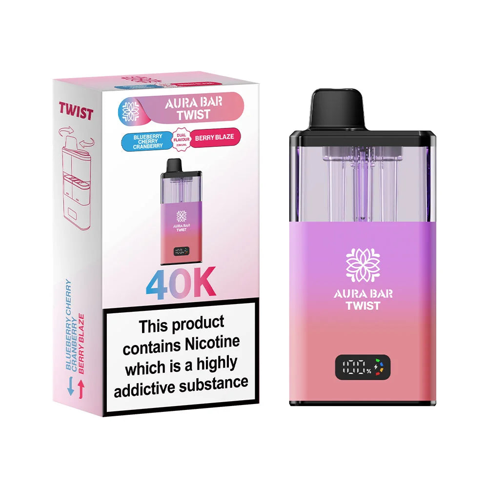 Aura Bar Twist 40K Prefilled Pod Kit - Blueberry Cherry Cranberry / Berry Blaze