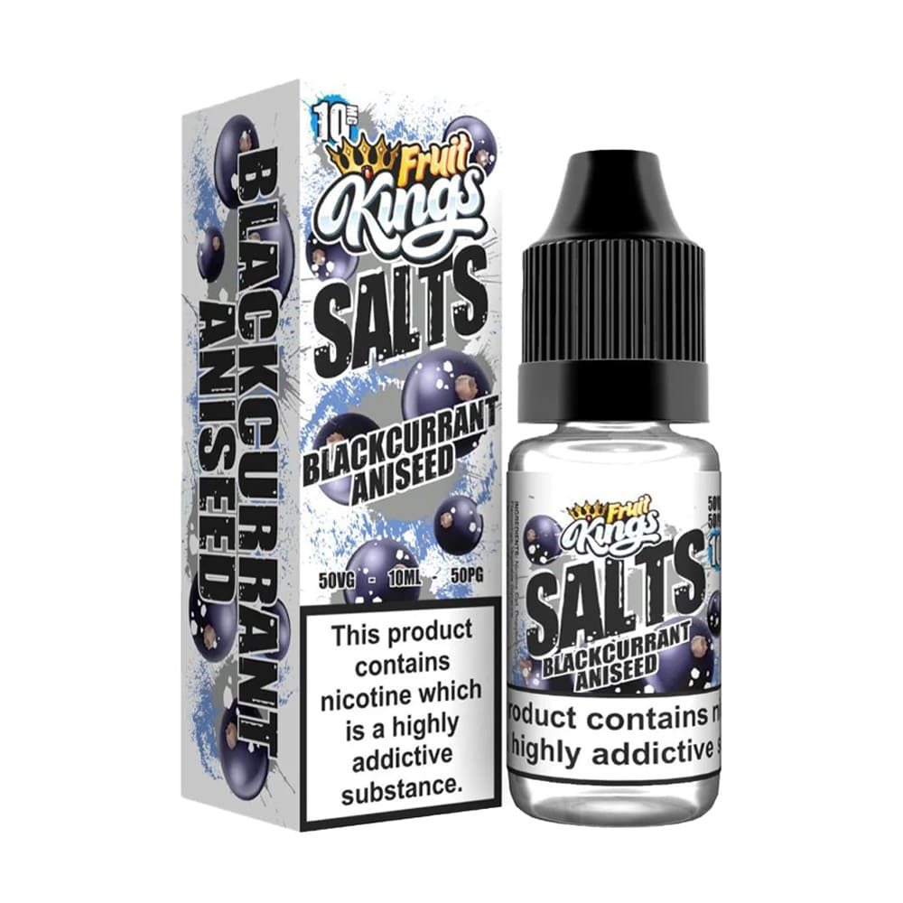 Blackcurrant Aniseed Fruit Kings 10ml Nic Salt E Liquid