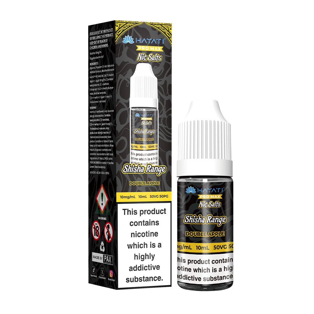 Hayati Pro Max Shisha Range 10ml Nic Salts E Liquid