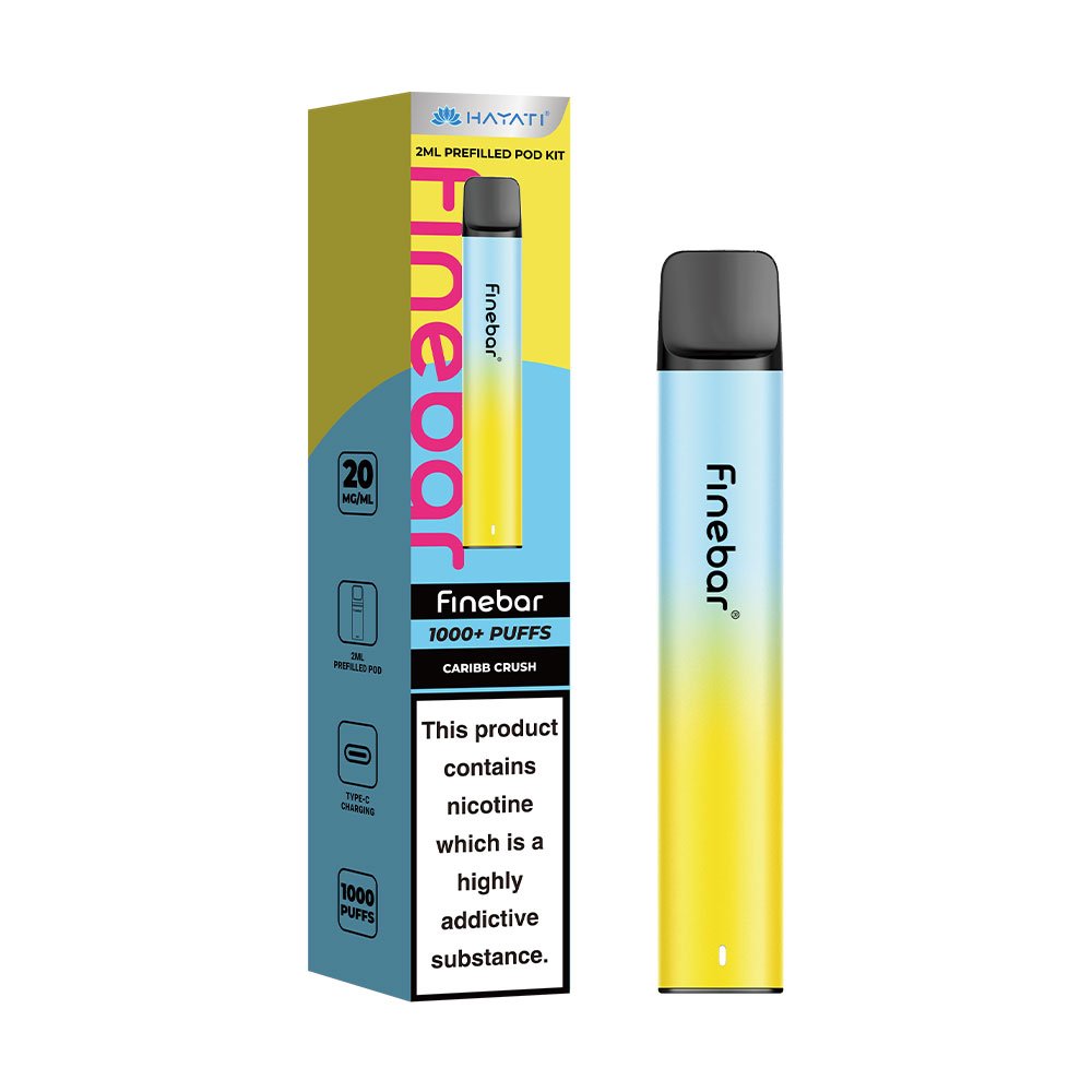 Hayati Finebar 1000 Puffs Prefilled Pod Kit - Caribb Crush