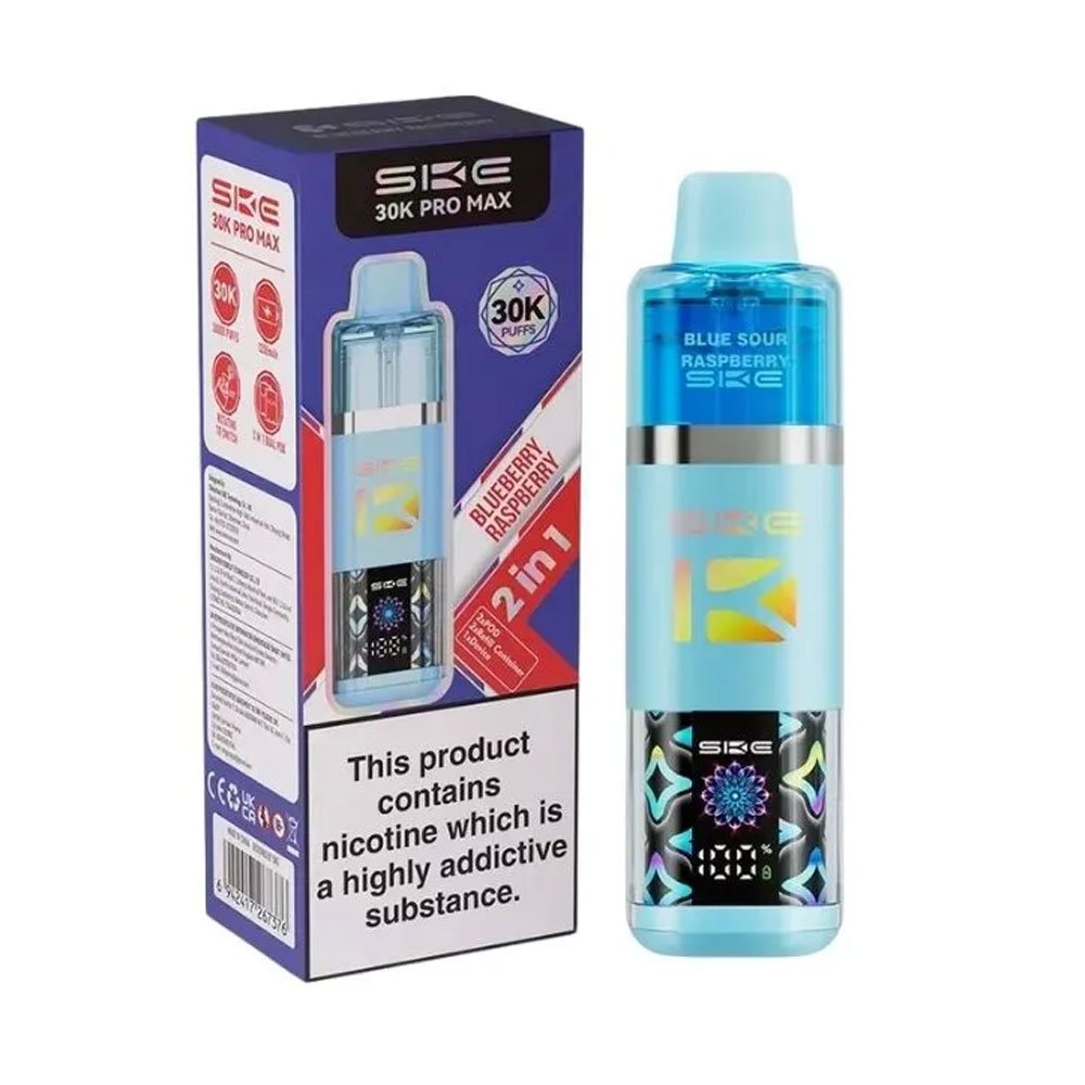 SKE 30K Pro Max 2 in 1 Prefilled Pod Kit - Blueberry Raspberry