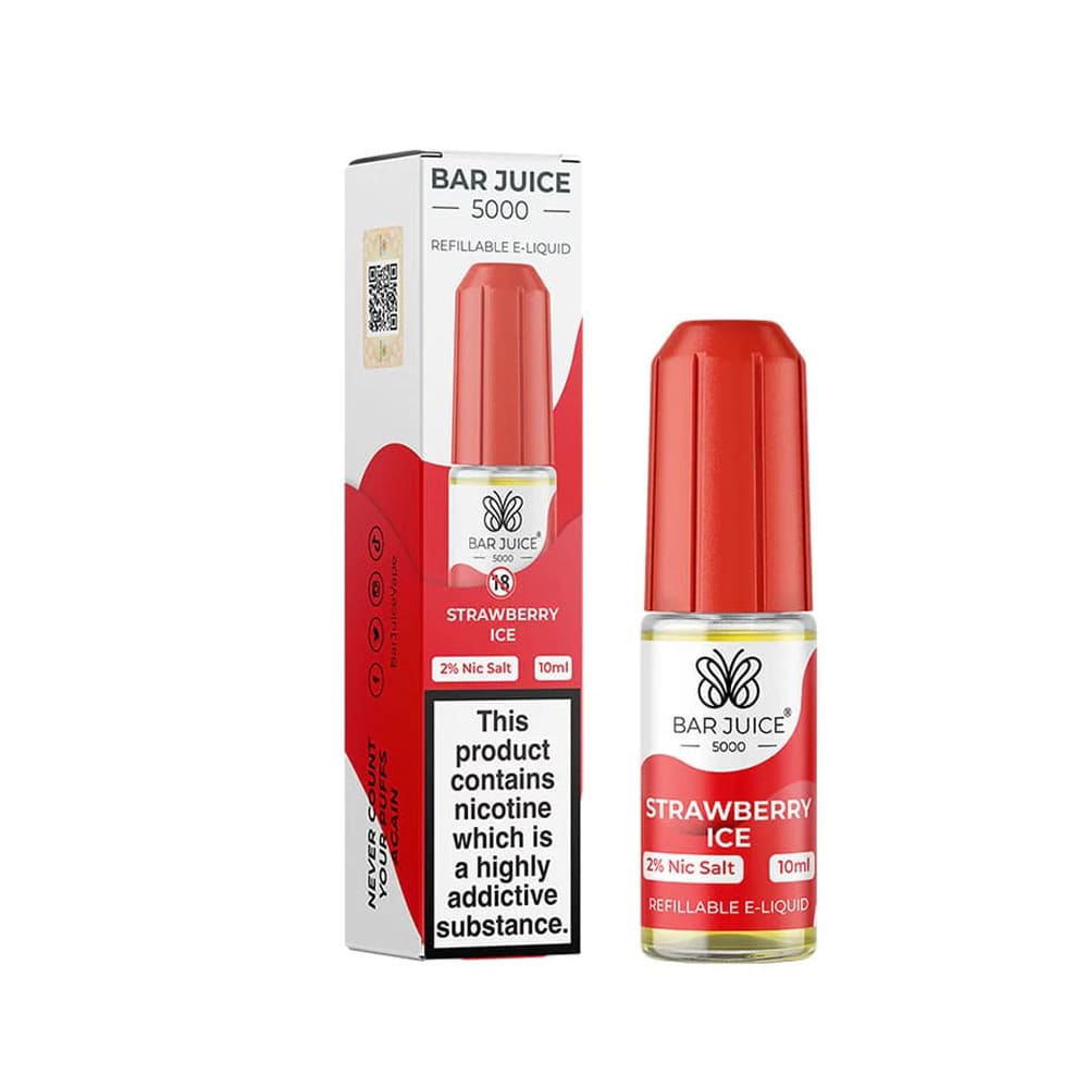 Strawberry Ice Bar Juice 5000 10ml Nic Salt E liquid