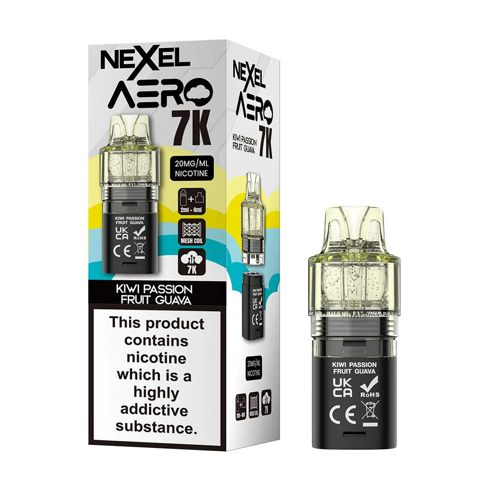 Nexel Aero 7K Prefilled Pod - Kiwi Passion Fruit Guava