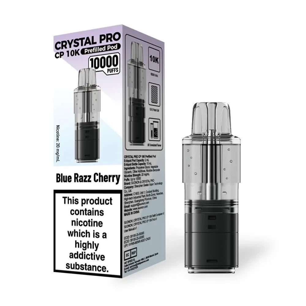 Crystal Pro CP 10K Prefilled Pods - Blue Razz Cherry
