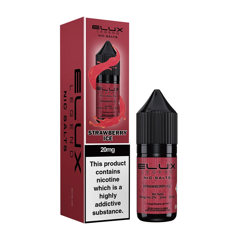 Strawberry Ice Elux Legend 10ml Nic Salt E Liquid