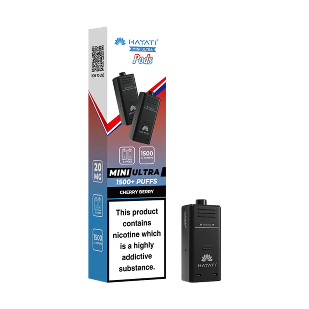 Hayati Ultra Mini 1500 Prefilled Pods - Cherry Berry