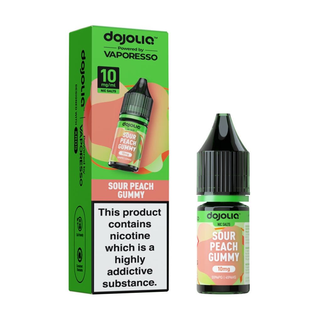 Vaporesso DojoLiq Sour Peach Gummy 10ml Nic Salt E Liquid