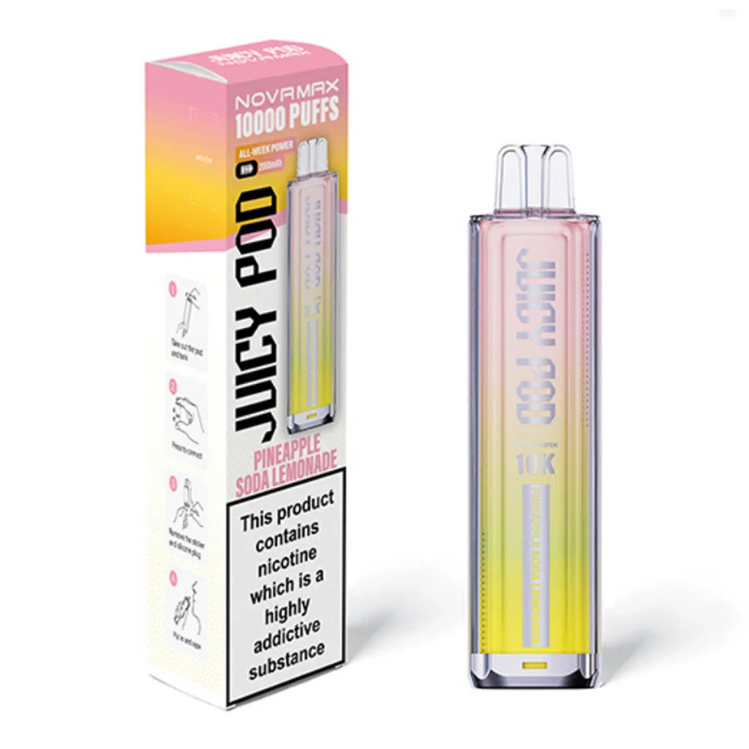 Juicy Pod Novamax 10K Prefilled Pod Kit - Pineapple Soda Lemonade