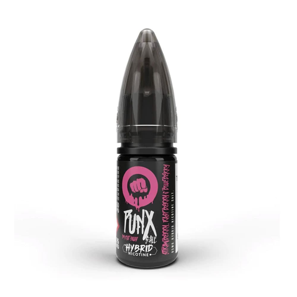 Strawberry Raspberry and Blueberry Riot Squad PUNX Range 10ml Nic Salt E Liquid