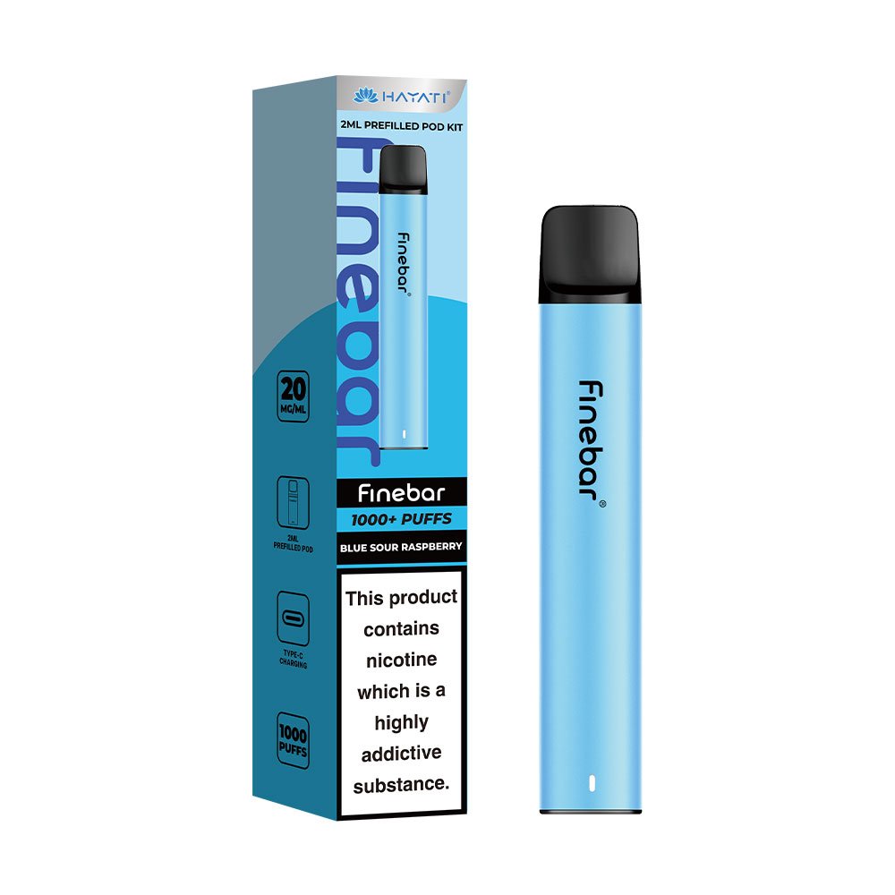 Hayati Finebar 1000 Puffs Prefilled Pod Kit - Blue Sour Raspberry