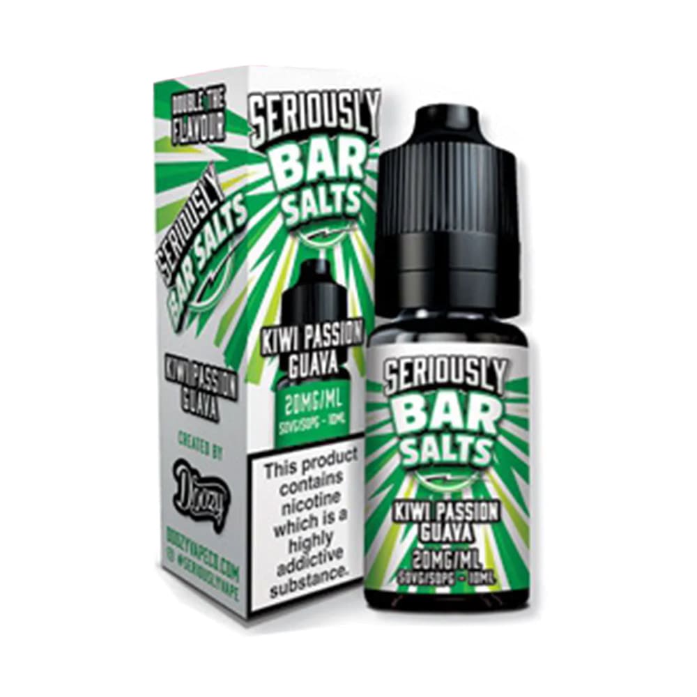 Kiwi Passion Guava Doozy Vape Seriously Bar 10ml Nic Salts E Liquid