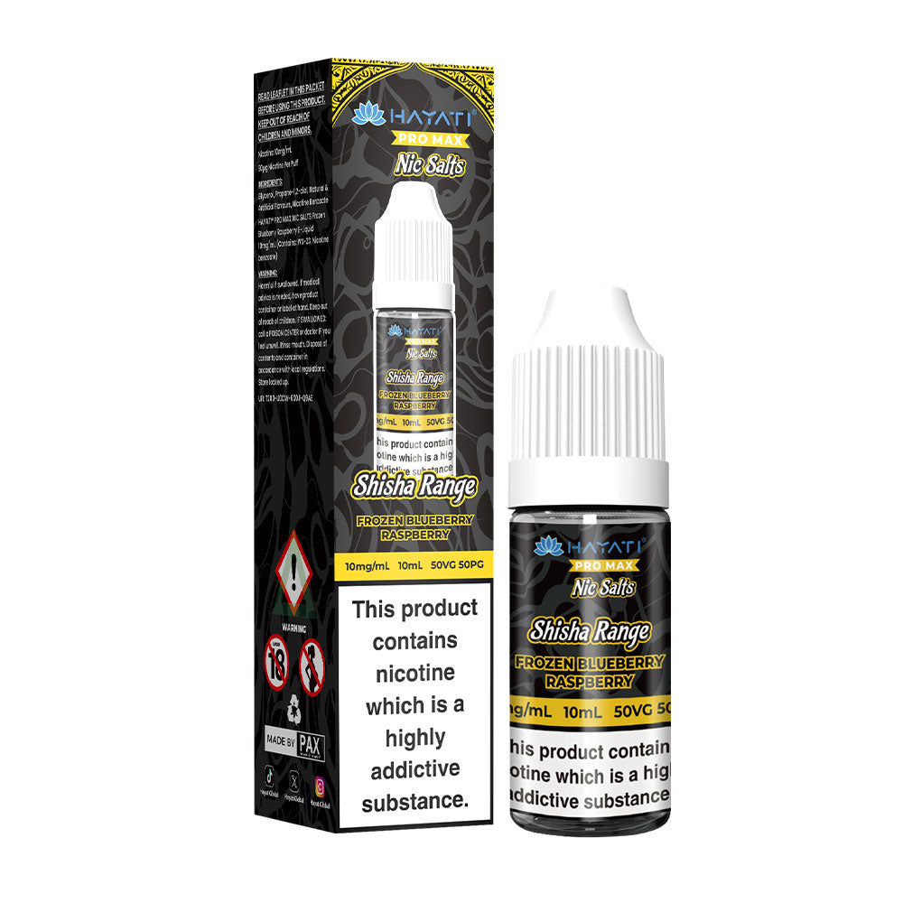 Hayati Pro Max Shisha Range 10ml Nic Salts E Liquid