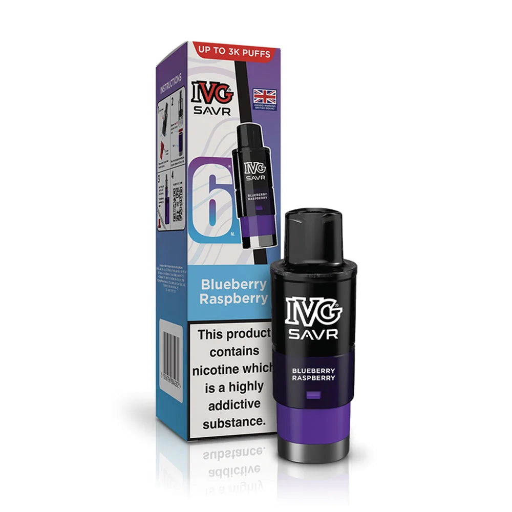 IVG SAVR Prefilled Pods - Blueberry Raspberry