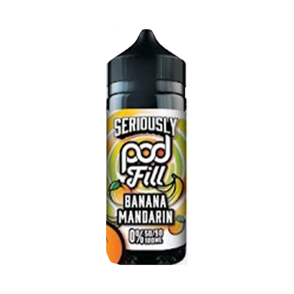 Banana Mandarin Doozy Seriously Pod Fill 100ml Shortfill E liquid