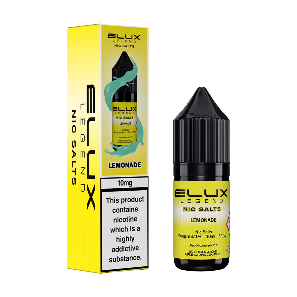 Lemonade Elux Legend 10ml Nic Salt E Liquid