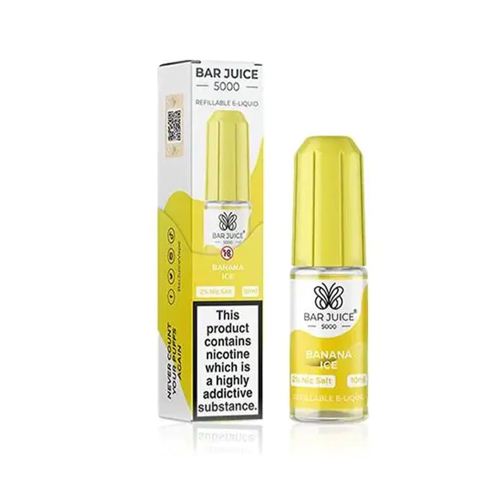 Banana Ice Bar Juice 5000 10ml Nic Salt E liquid