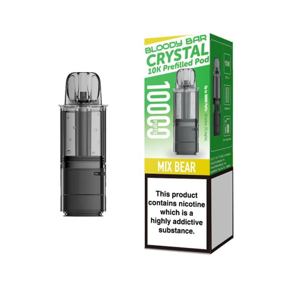 Bloody Bar Crystal 10K Prefilled Pods - Mix Bear