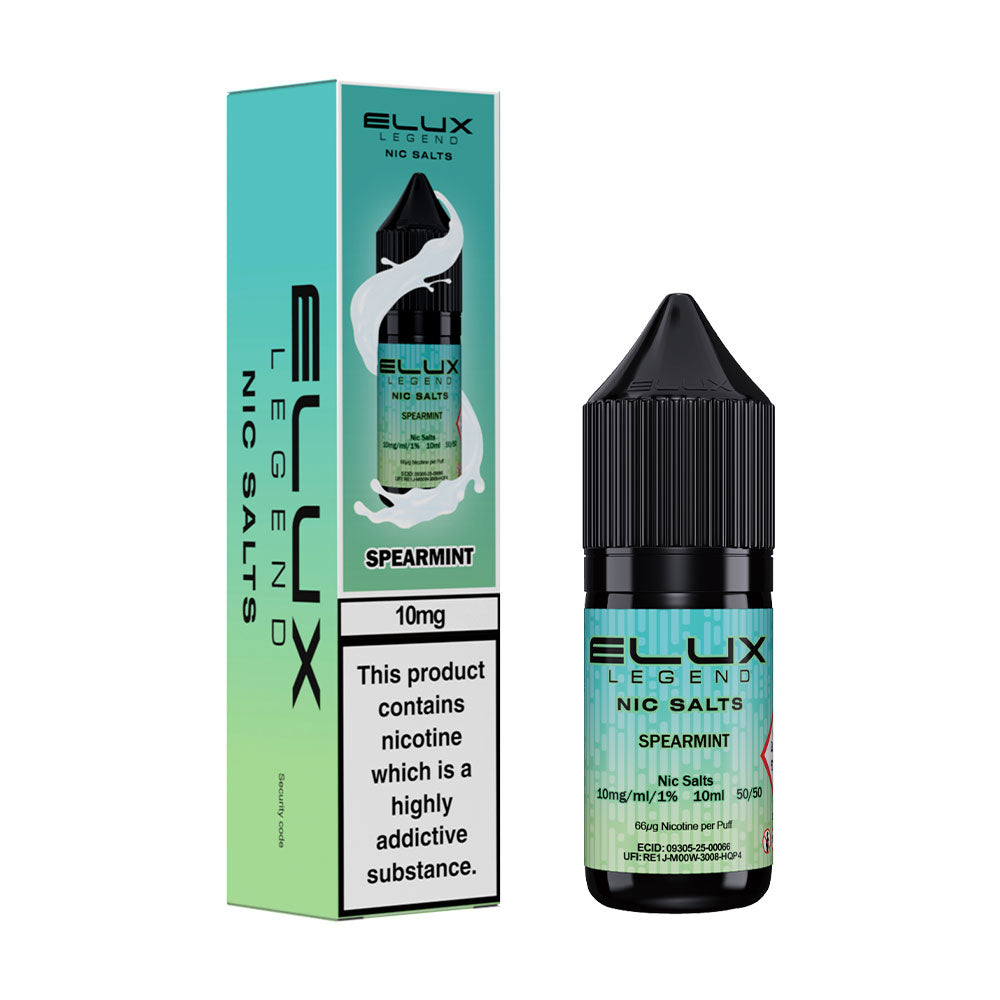 Spearmint Elux Legend 10ml Nic Salt E Liquid