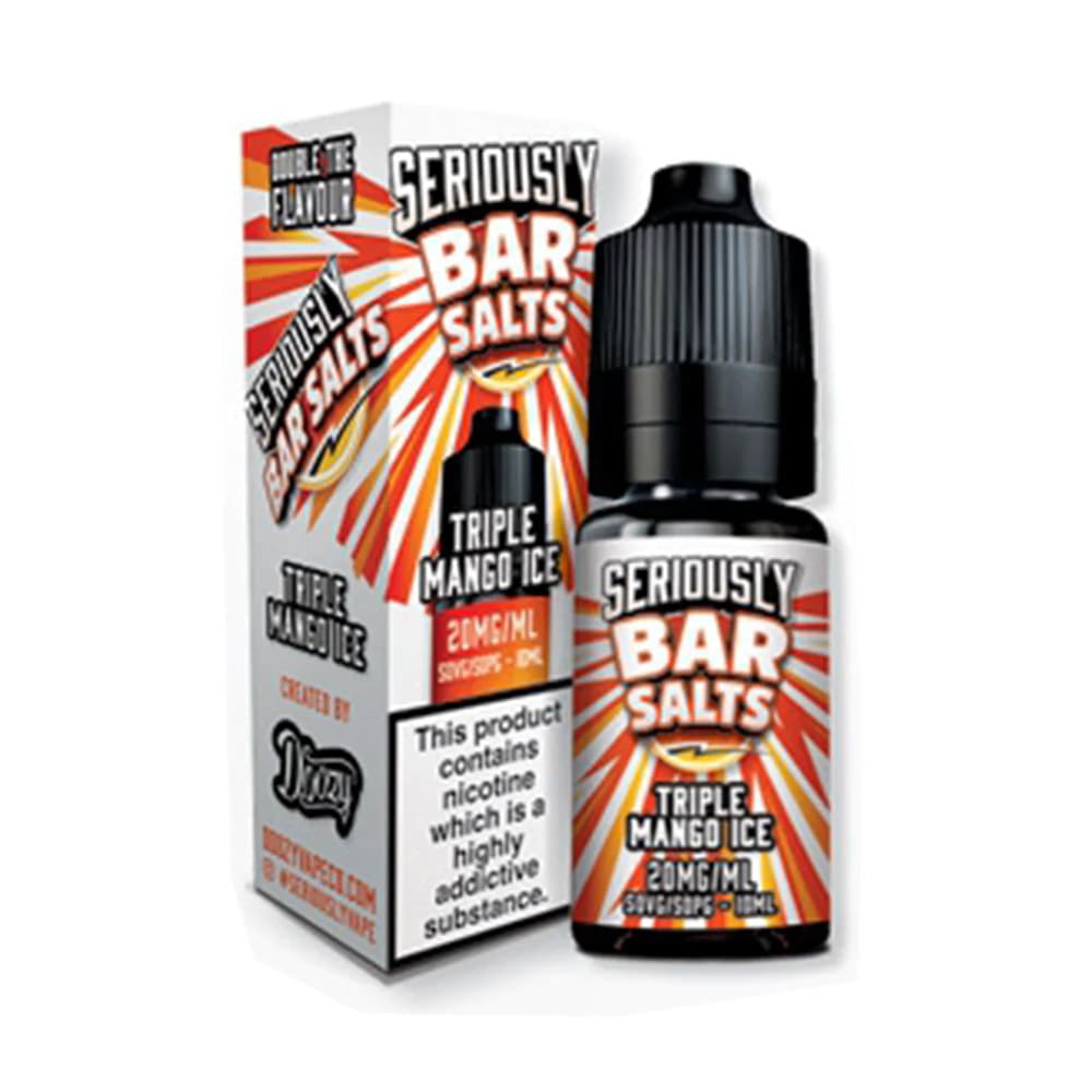Triple Mango Ice Doozy Vape Seriously Bar 10ml Nic Salts E Liquid