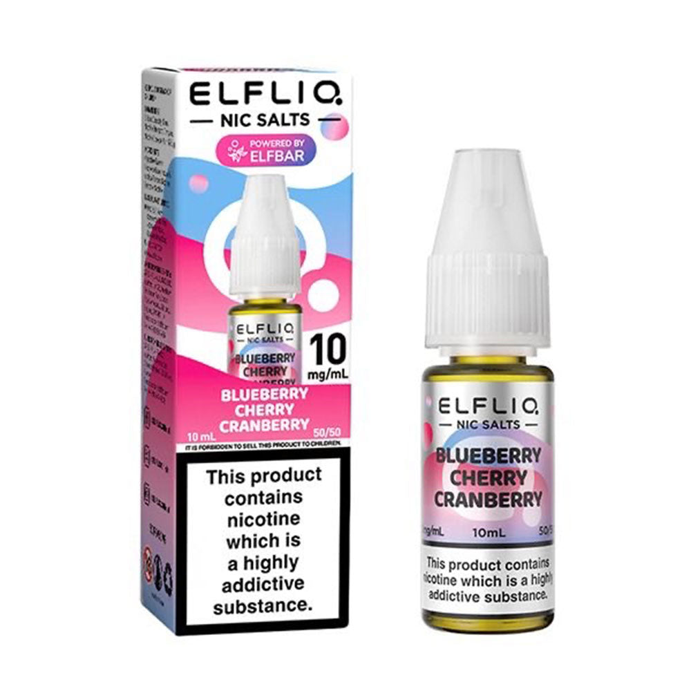 Blueberry Cherry Cranberry ELFLIQ 10ml Nic Salt E Liquid